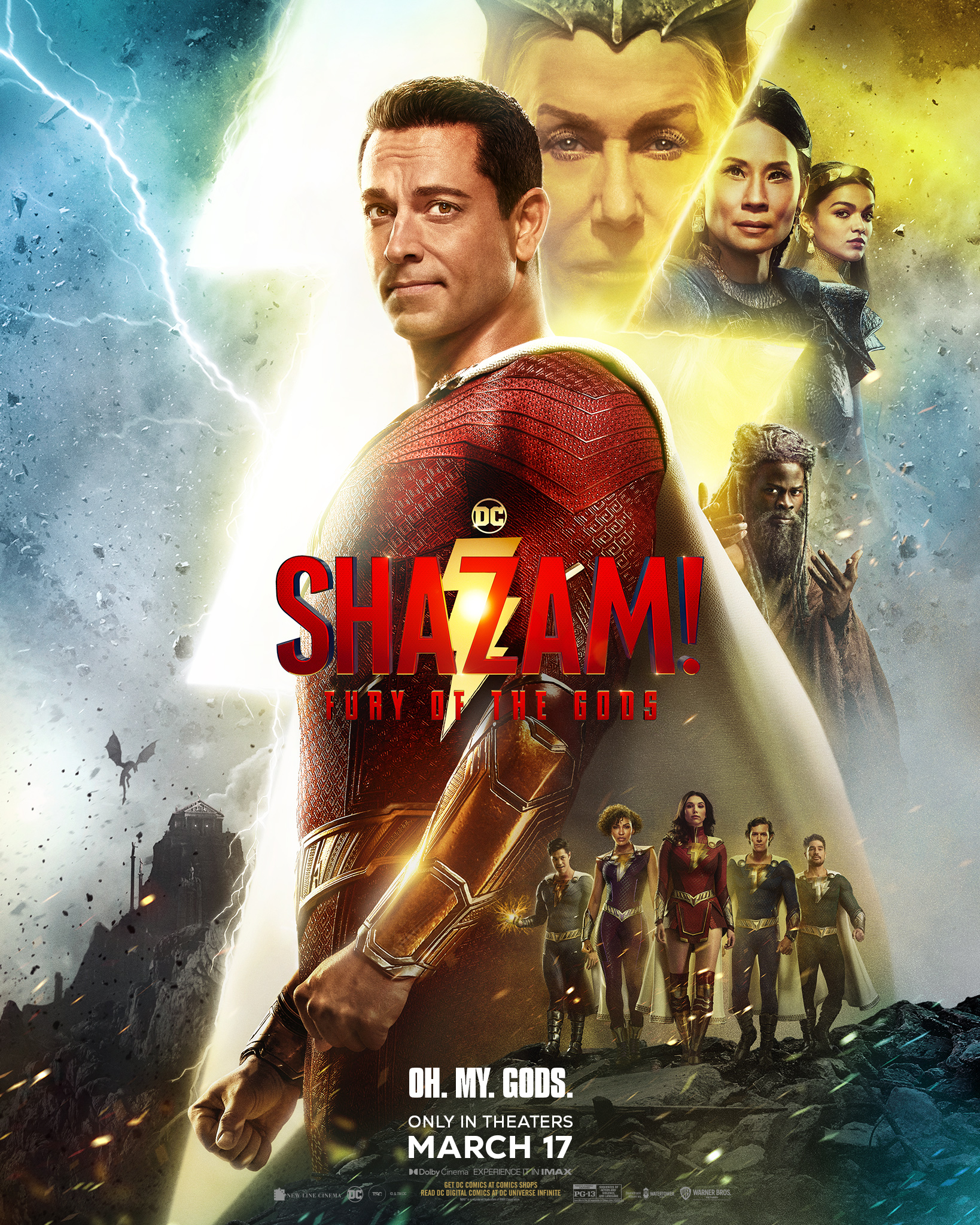 Shazam Fury Of The Gods (2023) 720P Bluray X264 Esub [Dual Audio][Hindi 5 1 English 5 1] -Mkvc