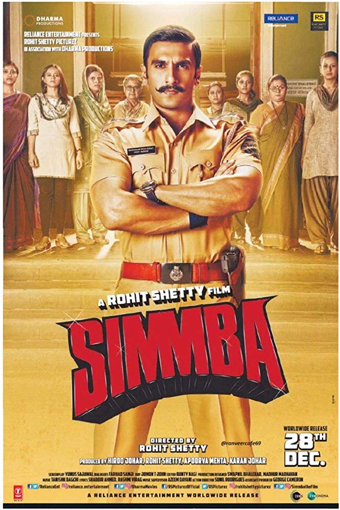 Simmba (2018) Hindi 1080P Bluray X264 Dd5 1 Esub - Mkvcinemas