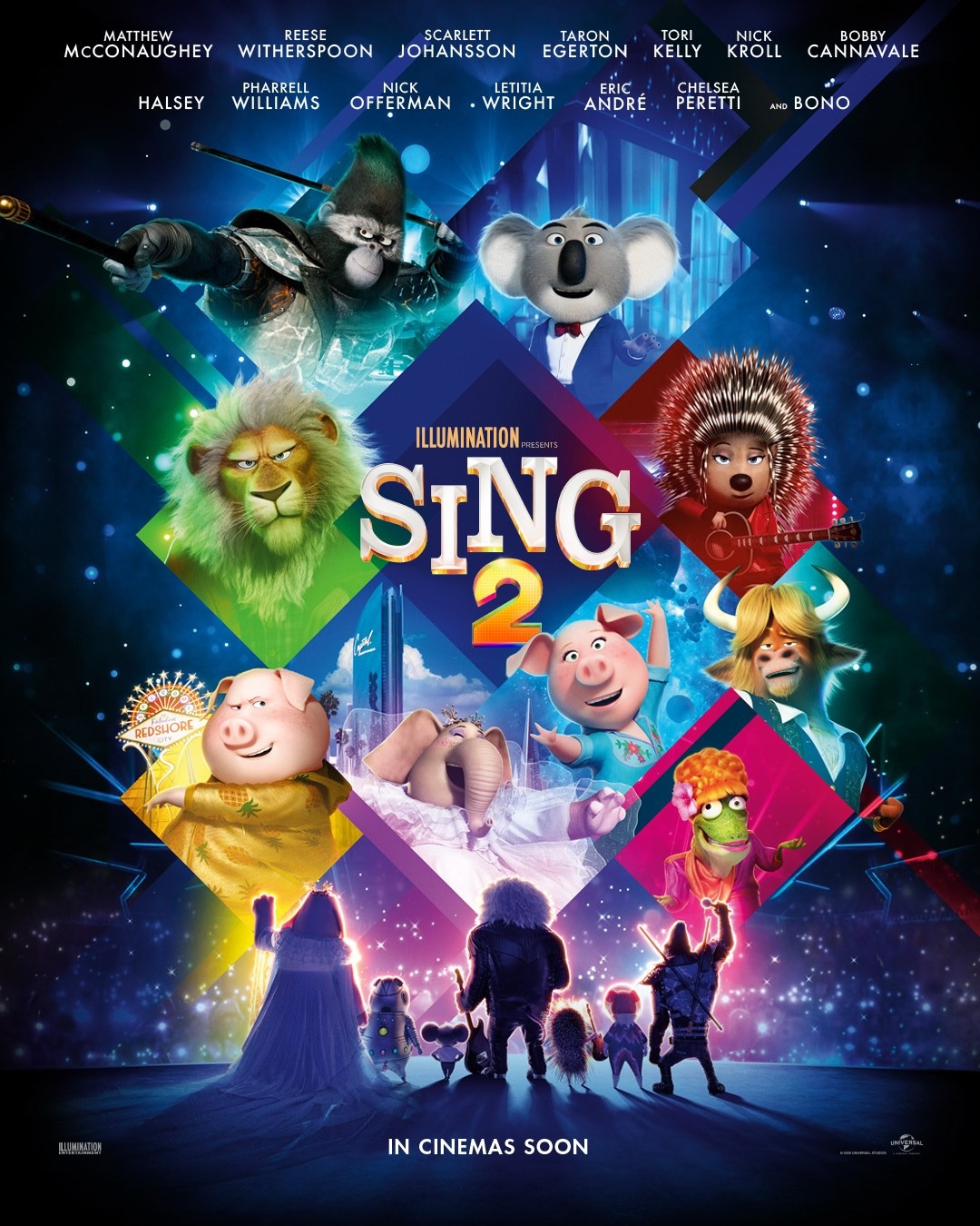 Sing 2 (2021) 720P Bluray X264 Esub [Dual Audio][Hindi 5 1 English 5 1] -Mkvc