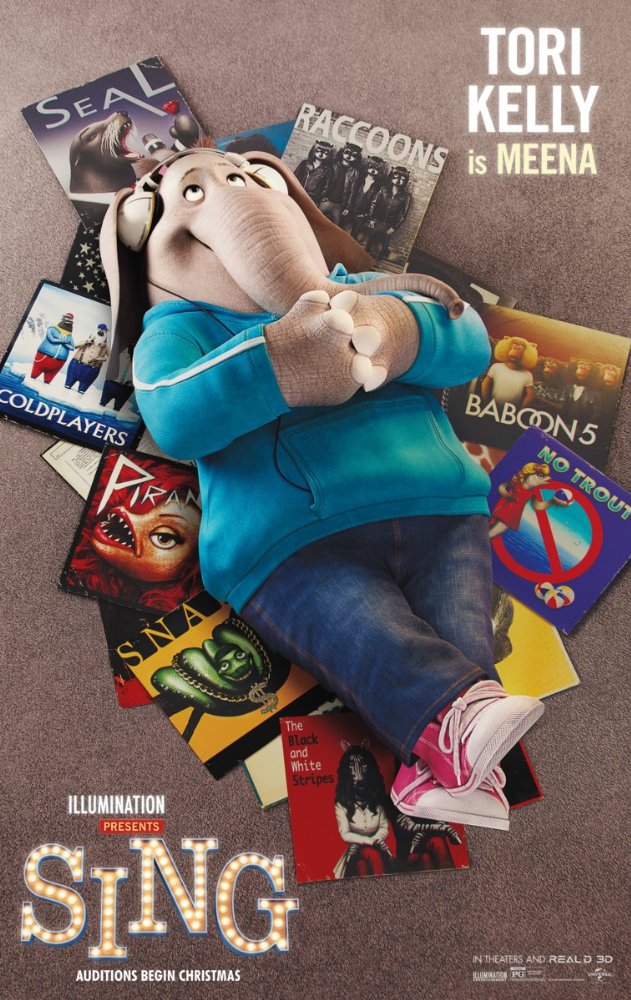 Sing (2016) 720P Bluray X264 Esub [Dual Audio][Hindi 5 1 English 5 1] -Mkvc
