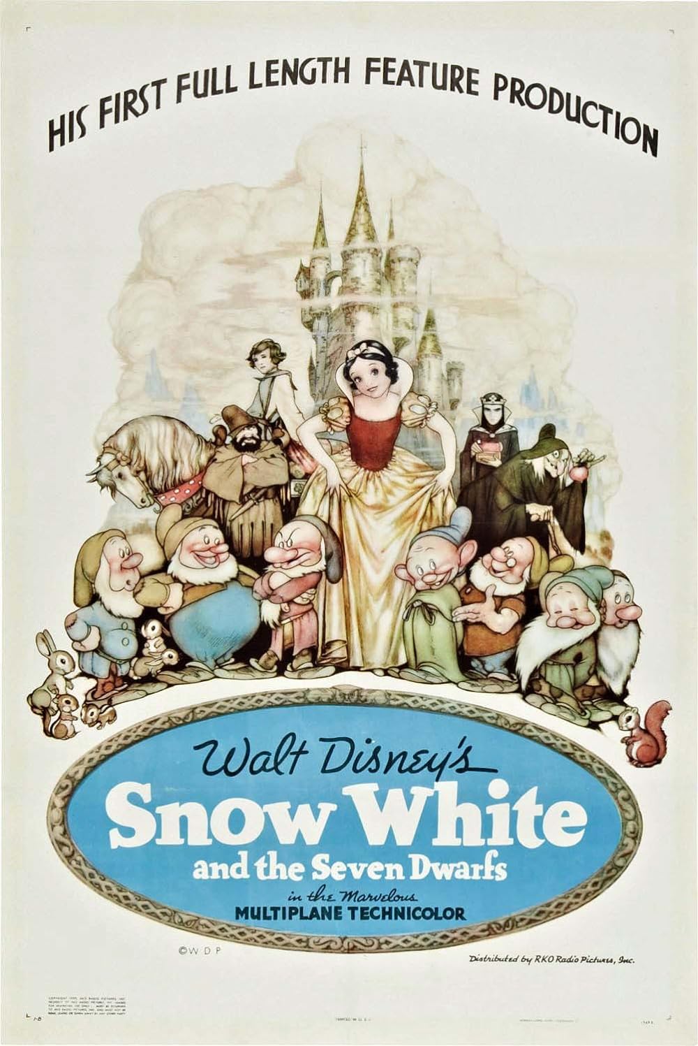 Snow White And The Seven Dwarfs (1937) 720P Bluray X264 Esub [Dual Audio][Hindi 5 1 English 5 1] -Mkvc
