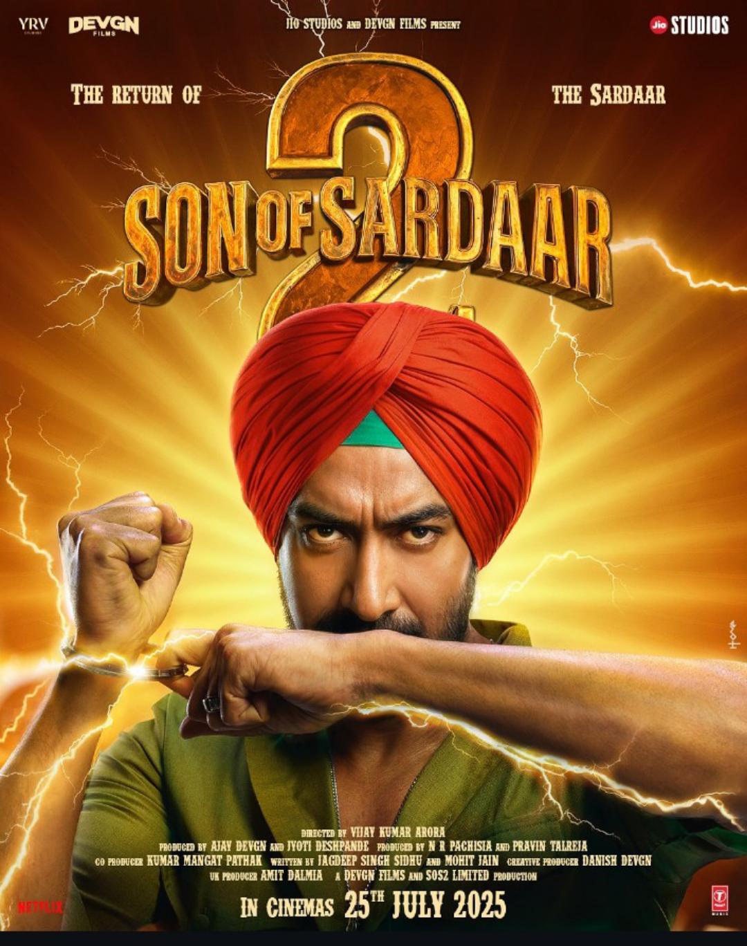 Son Of Sardaar 2 (2025) Hindi 1080P Nf Webrip X264 Dd5 1 Esub - Mkvcinemas
