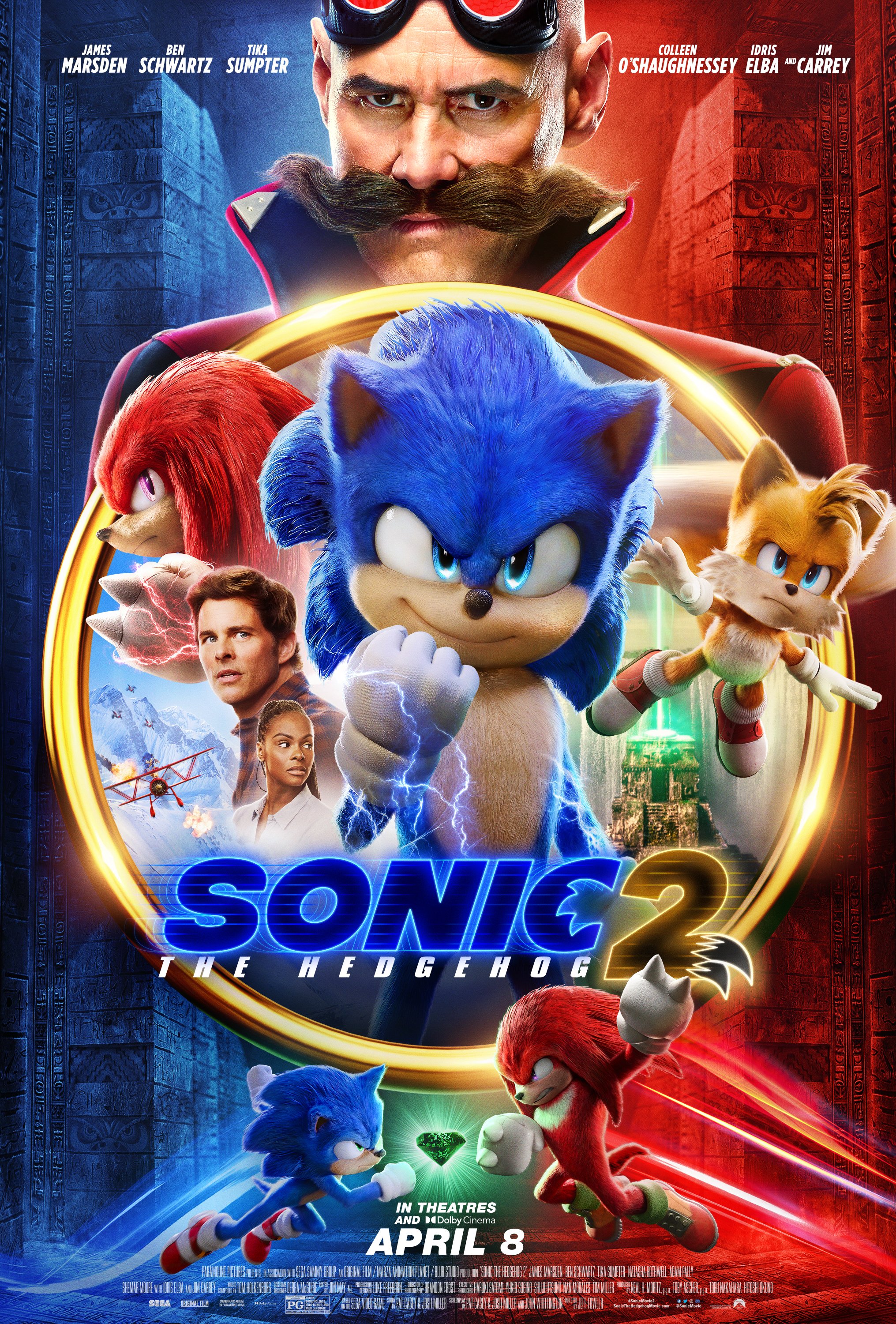 Sonic The Hedgehog 2 (2022) 1080P Bluray X265 Hevc 10Bit Aac 7 1 Esub-Psa