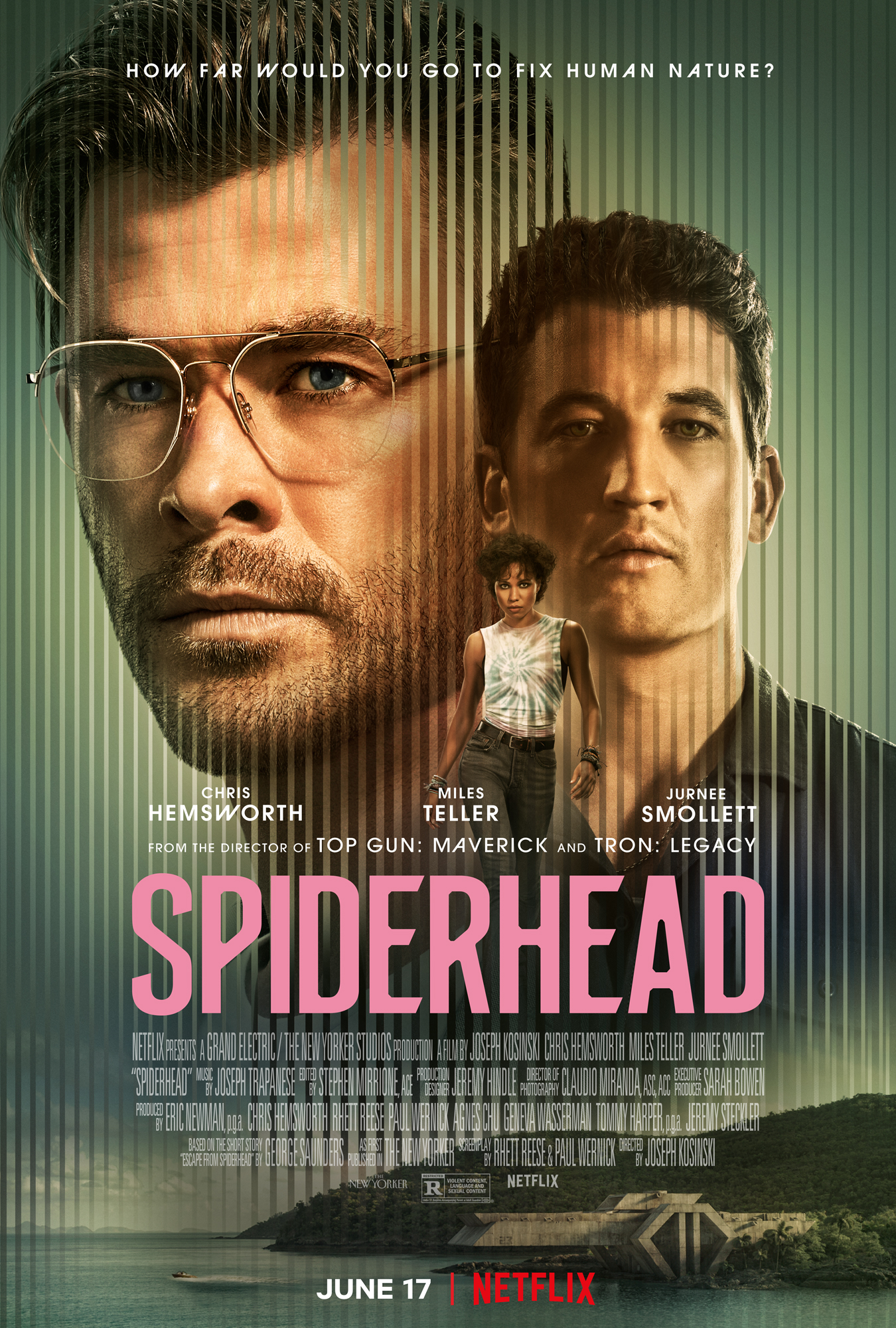 Spiderhead (2022) 720P Nf-Web X264 Msubs [Dual Audio][Hindi 5 1 English 5 1] -Mkvc