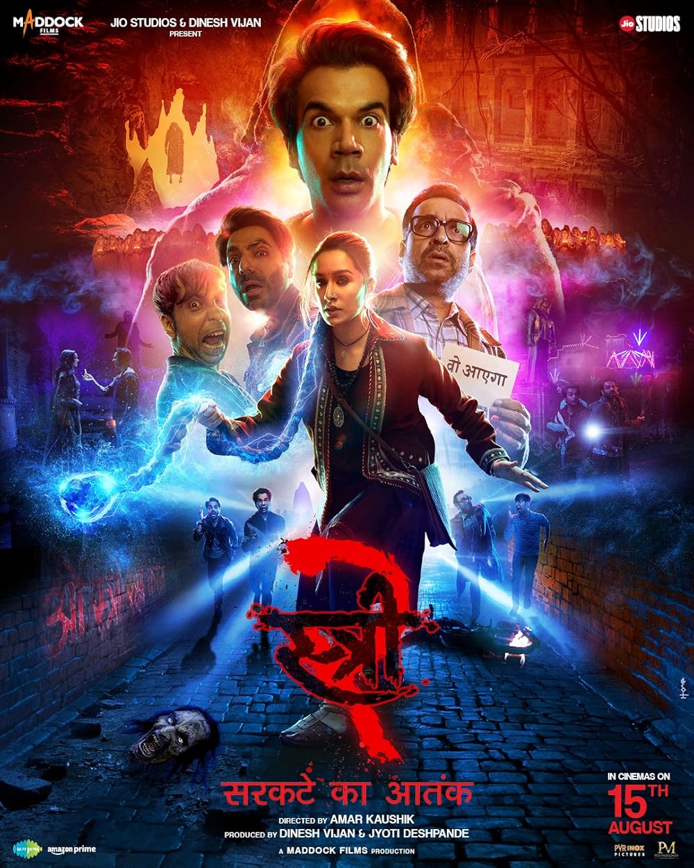 Stree 2 (2024) Hindi 1080P Amzn Webrip X264 Dd5 1 Esub - Mkvcinemas