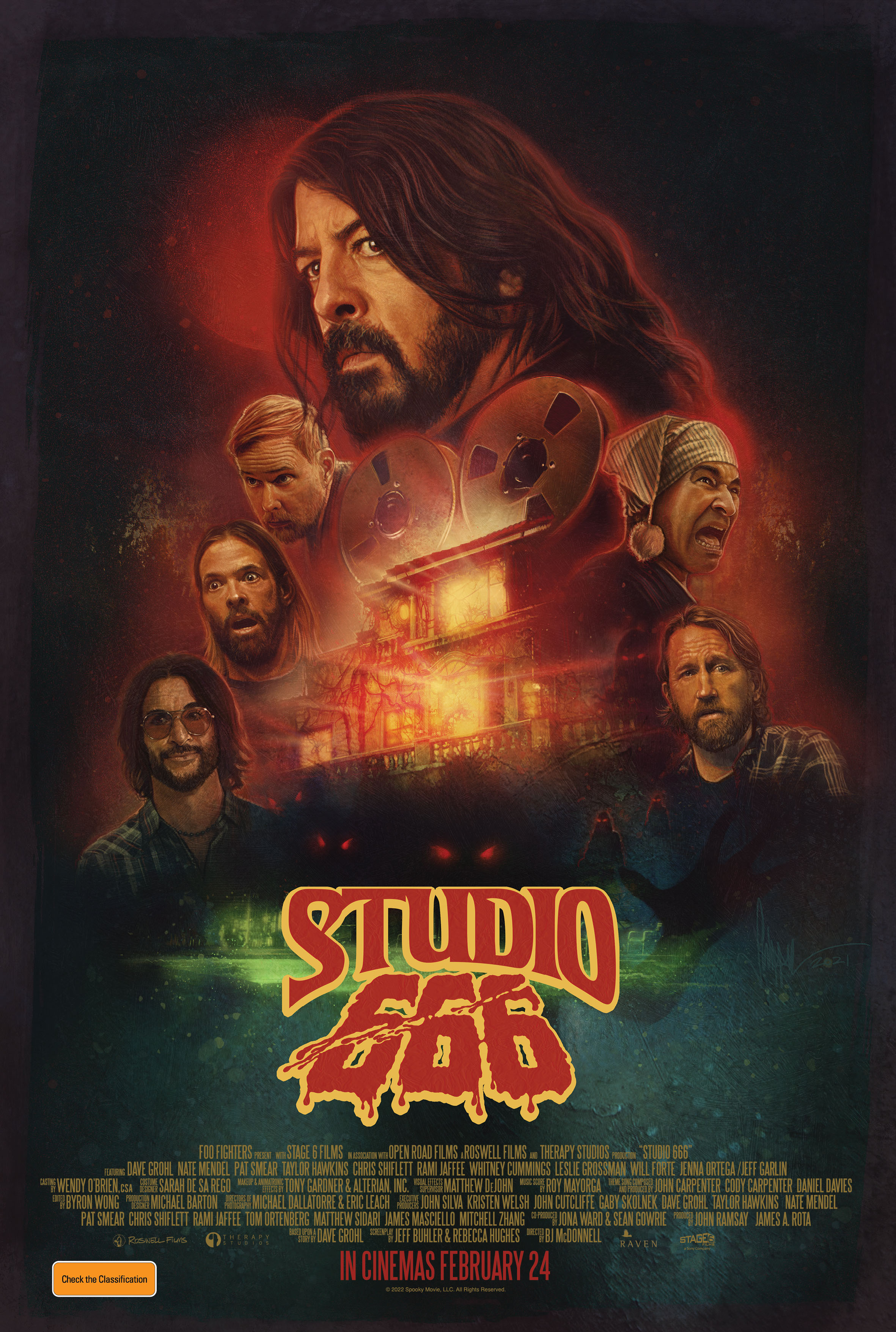 Studio 666 (2022) 720P Bluray X264 Esub [Dual Audio][Hindi 5 1 English 5 1] -Mkvc