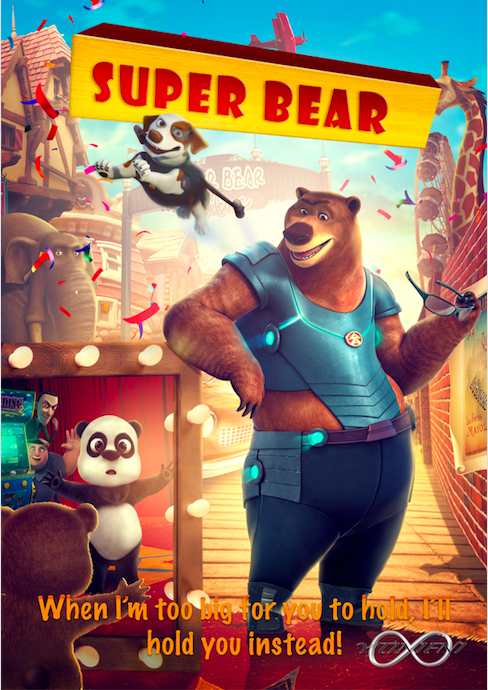 Super Bear (2019) 720P Amzn-Web X264 Esub [Dual Audio][Hindi 2 0 English 2 0] -Mkvc