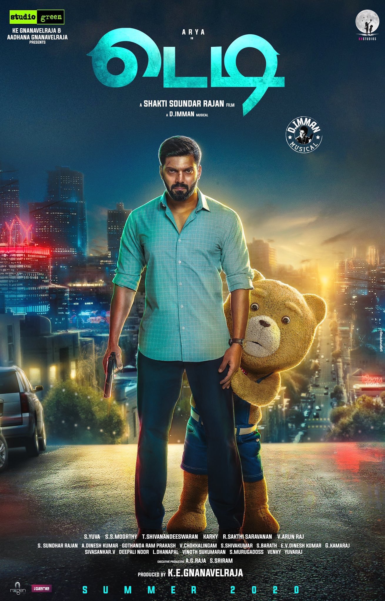 Teddy (2021) Tamil Telugu Malayalam 720P Webrip X264 Dd5 1 Esub -Maze