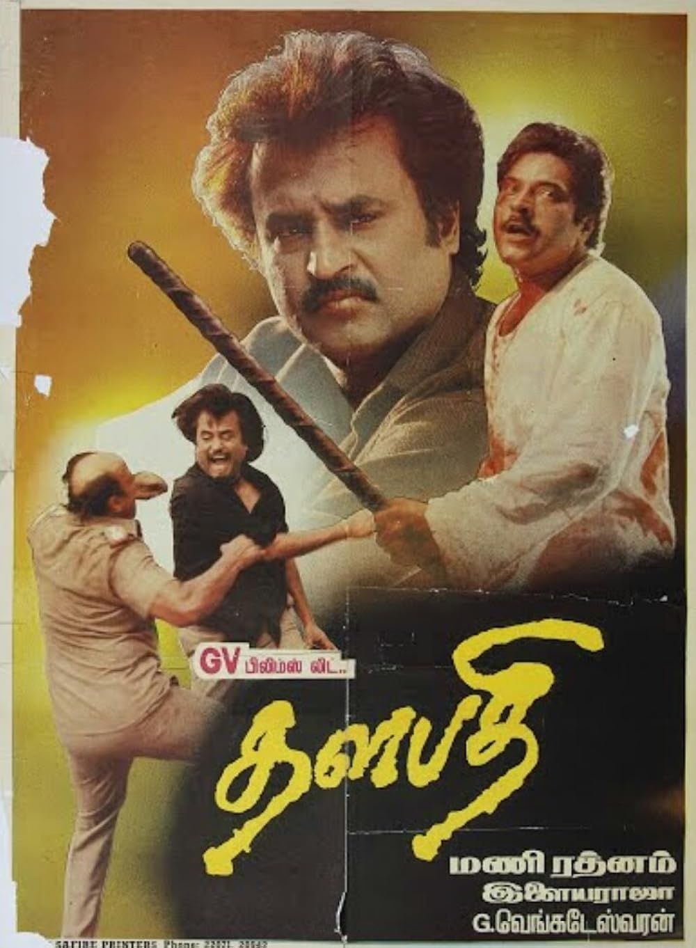 Thalapathi (1991) Rem Tamil 1080P Webrip X265 Hevc 10Bit Dd2 0 Esub -1Tmv