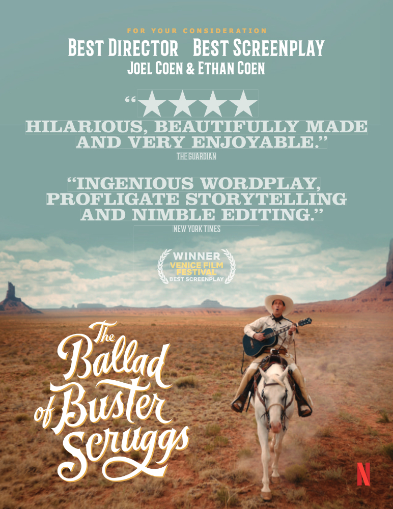 The Ballad Of Buster Scruggs (2018) 1080P Nf-Web X265 Hevc 10Bit Aac 5 1 Msubs-Psa
