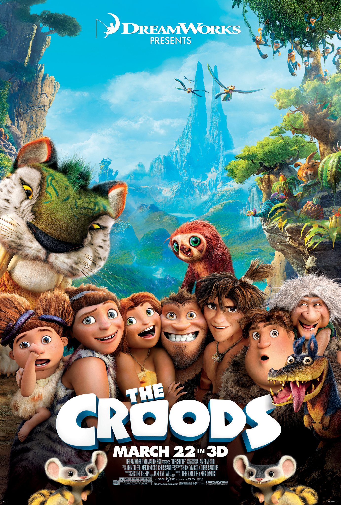The Croods (2013) 1080P Bluray X265 Hevc Msubs [Dual Audio][Hindi 5 1 English 5 1] -Msheist