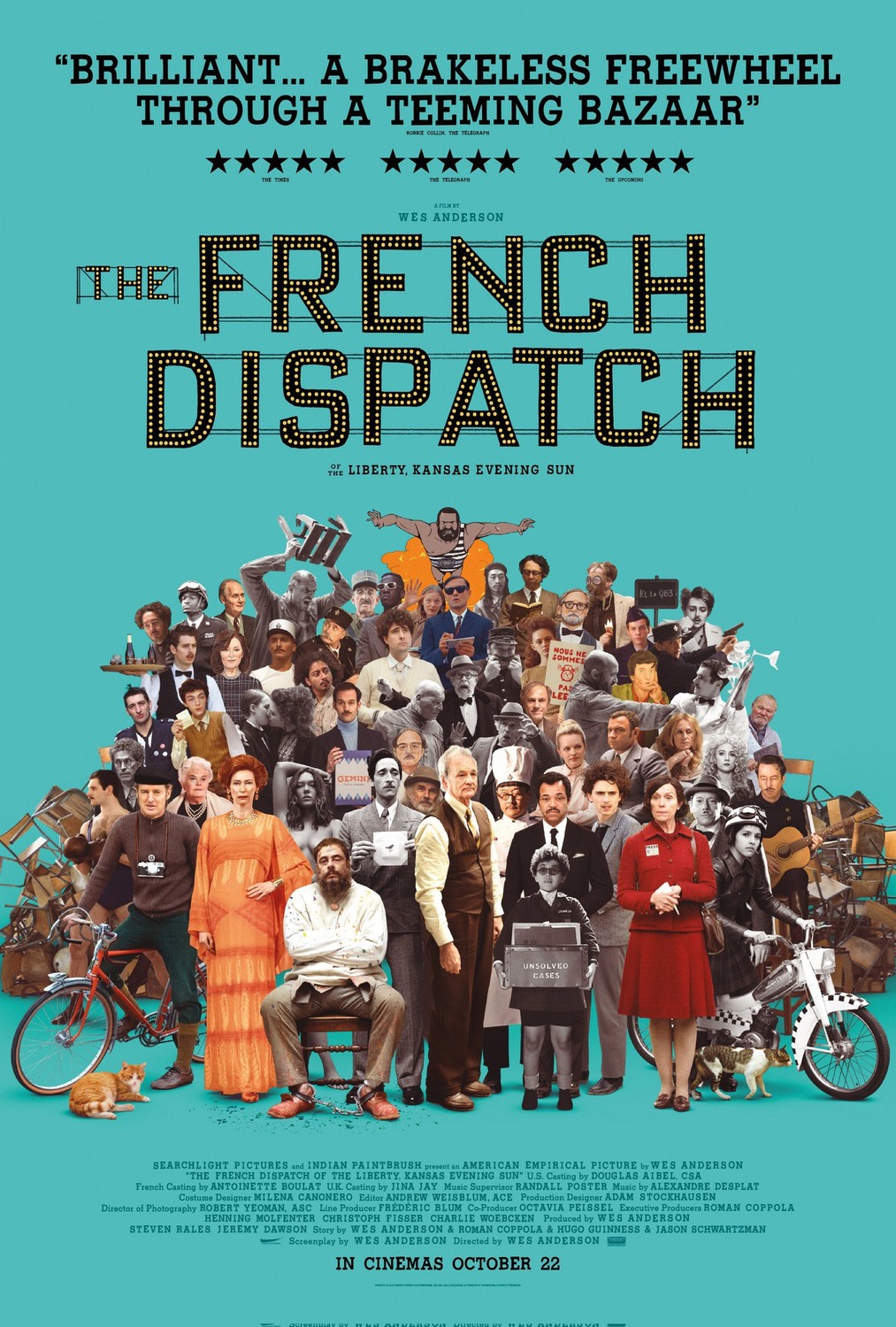 The French Dispatch (2021) 1080P Amzn-Web X265 Hevc 10Bit Aac 5 1 Esub-Psa