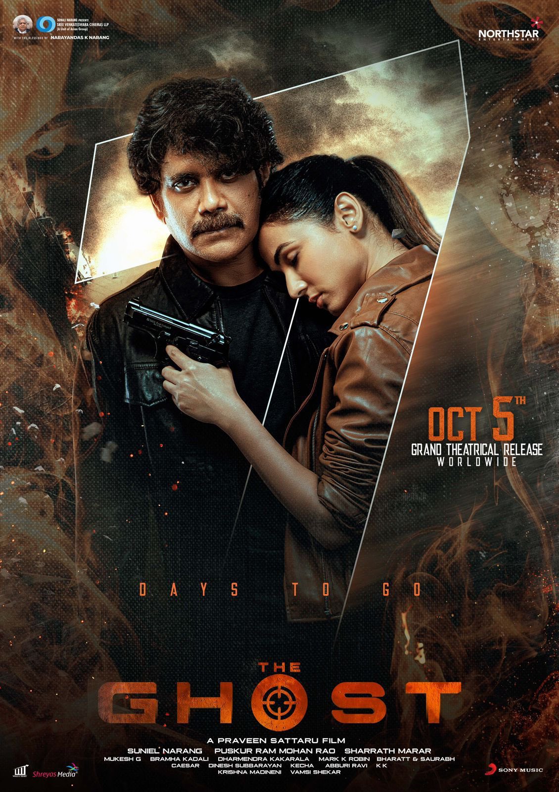 The Ghost (2022) 1080P Nf Webrip X264 Esub [Dual Audio][Hindi Dd5 1 Telugu 5 1] -Dmv