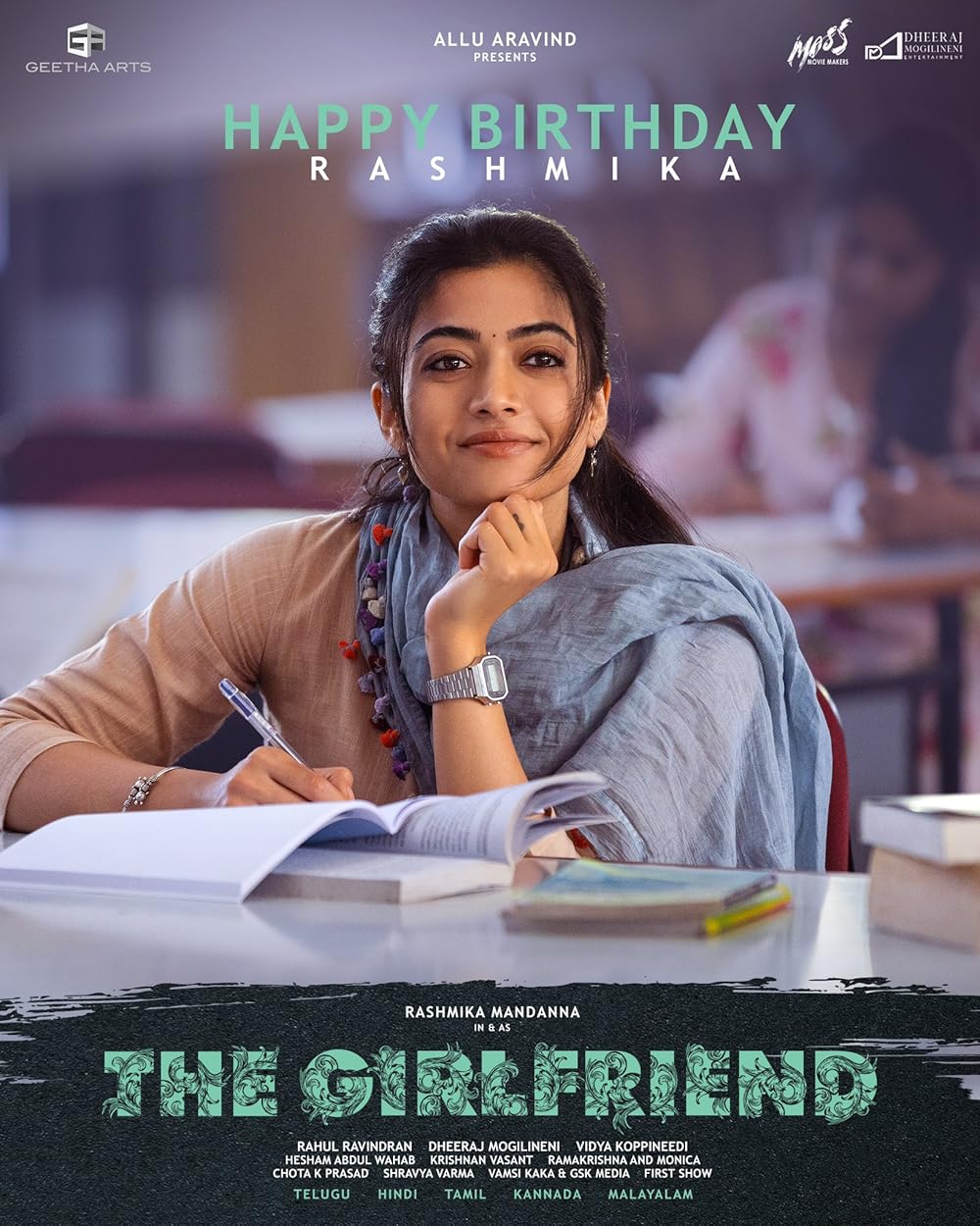 The Girlfriend (2025) Uncut 1080P Webrip X265 Hevc Esub [Dual Audio][Hindi 5 1 Telugu 5 1] -Hdhub