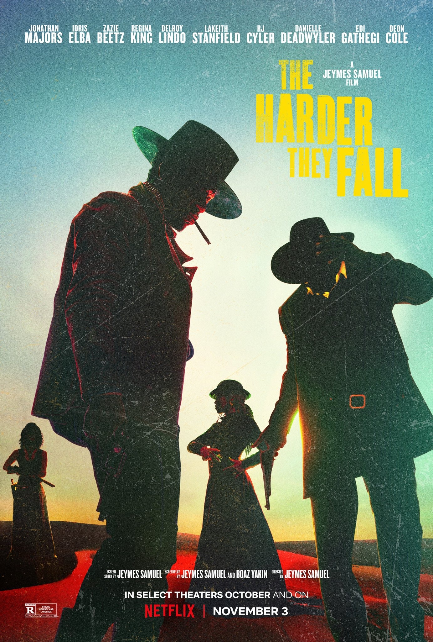 The Harder They Fall (2021) 1080P Nf-Web X265 Hevc Esub [Dual Audio][Hindi 5 1 English 5 1] -Mkvc