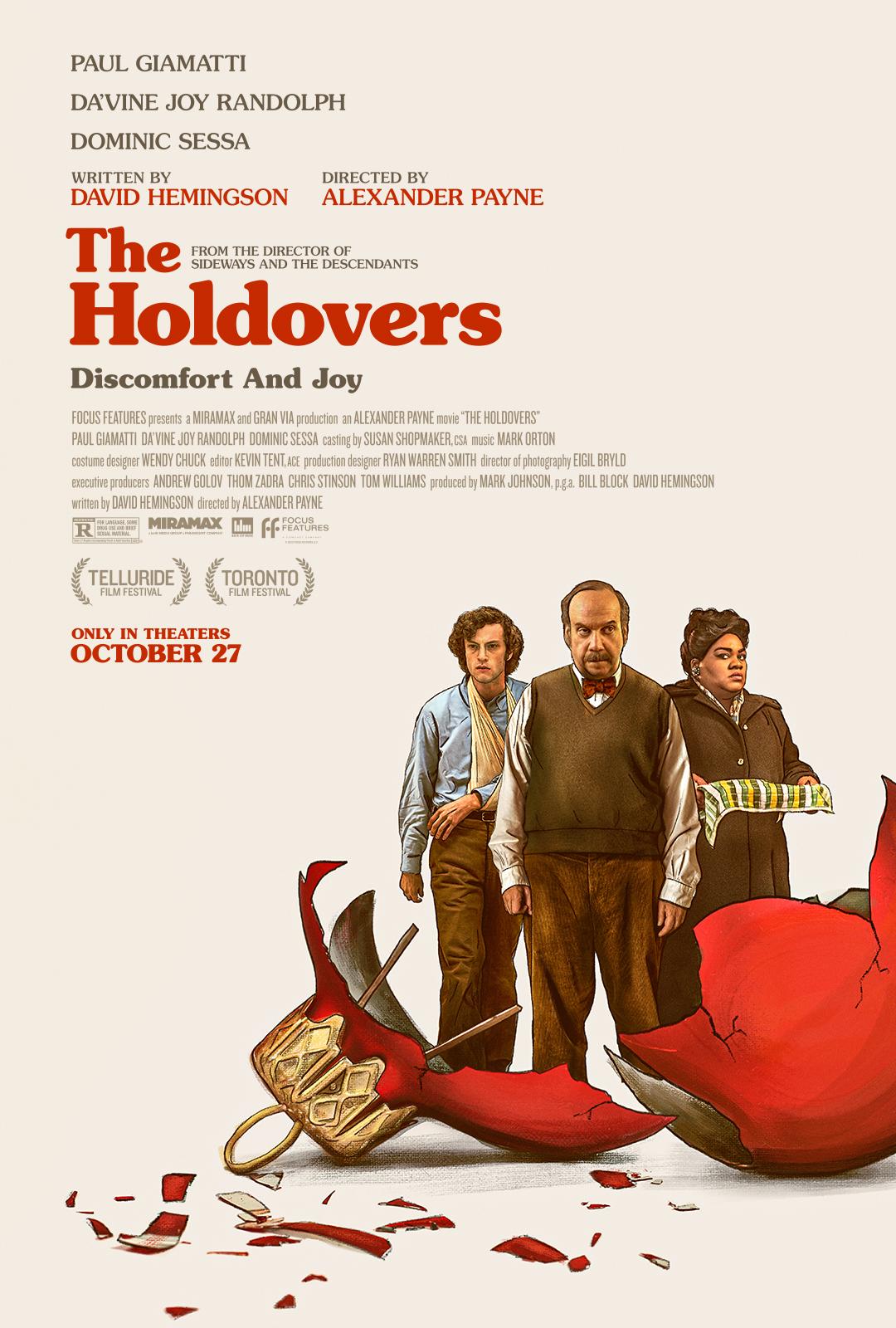 The Holdovers (2023) 1080P Bluray X265 Hevc Esub [Dual Audio][Hindi 5 1 English 5 1] -Mkvc