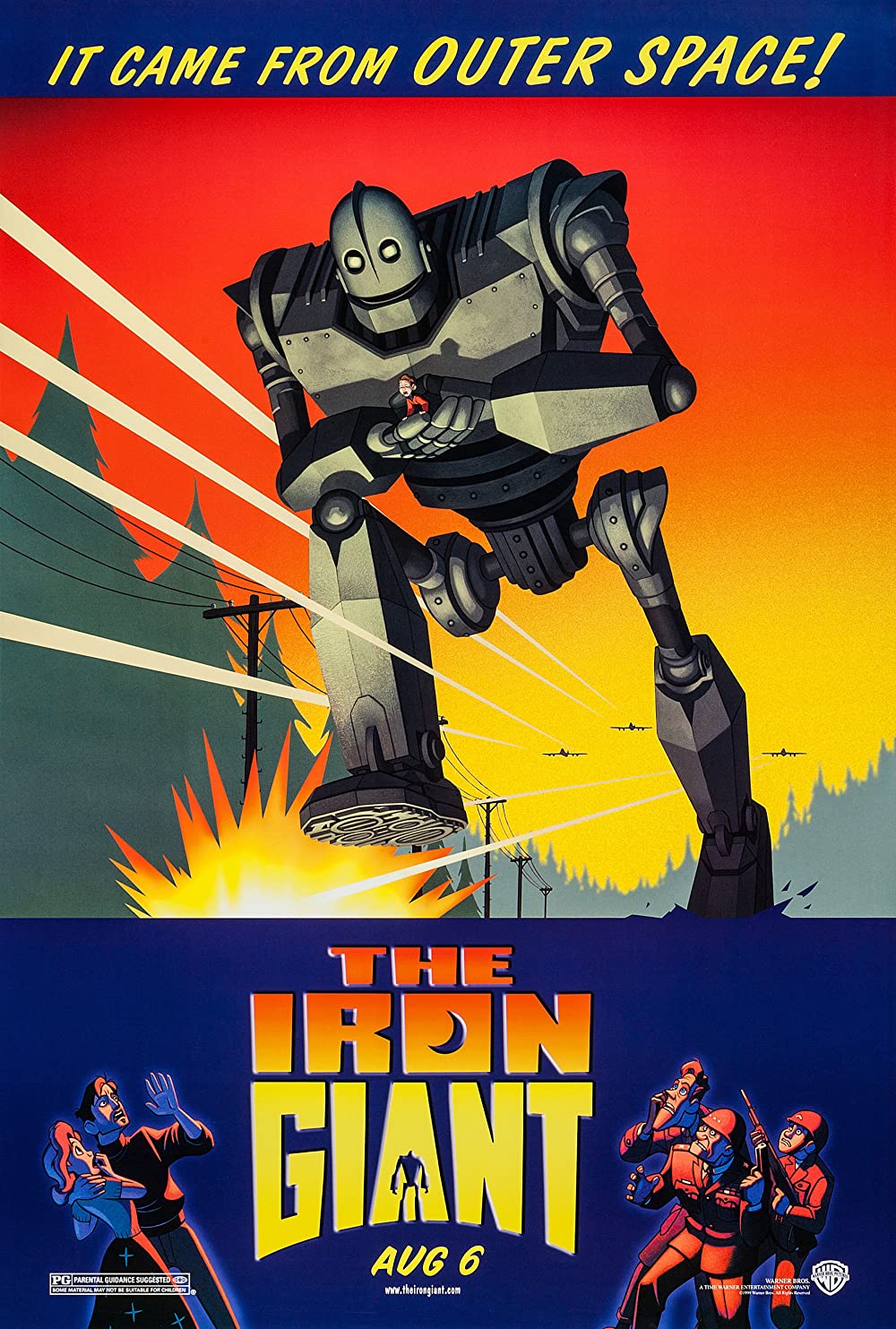 The Iron Giant (1999) 720P Bluray X264 Esub [Dual Audio][Hindi 2 0 English 2 0] -Mrush