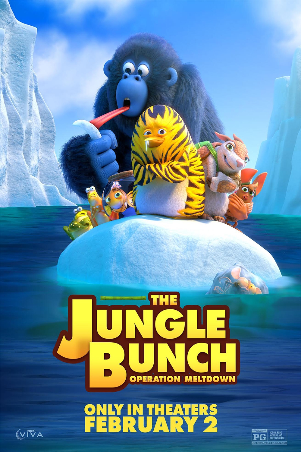 The Jungle Bunch 2 World Tour (2023) 720P Amzn-Web X264 Esub [Dual Audio][Hindi 2 0 French 2 0] -Mkvc