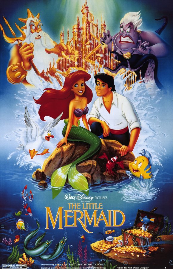 The Little Mermaid (1989) 720P Bluray X264 Esub [Dual Audio][Hindi 2 0 English 5 1] -Mkvc