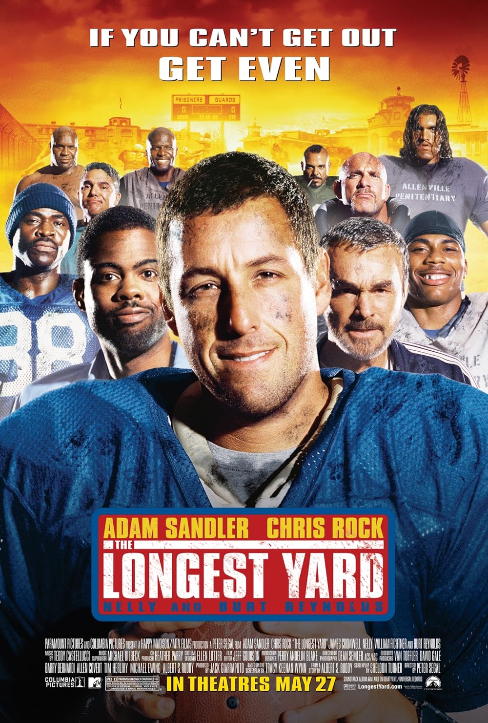 The Longest Yard (2005) 1080P Bluray X265 Hevc Msubs [Dual Audio][Hindi 5 1 English 5 1] -Mkvc