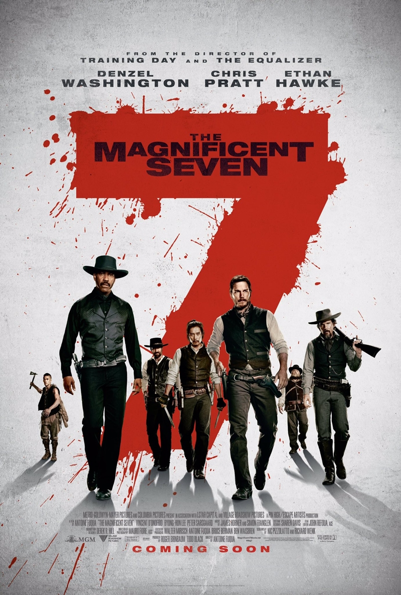 The Magnificent Seven (2016) 1080P Bluray X265 Hevc Esub [Dual Audio][Hindi 5 1 English 5 1] -Mkvc