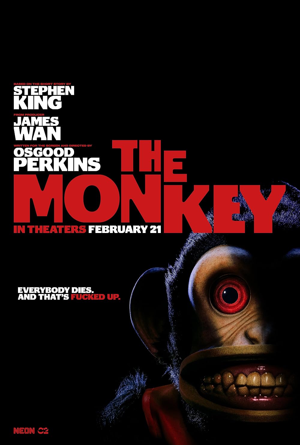 The Monkey (2025) 1080P Bluray X265 Hevc Esub [Dual Audio][Hindi 5 1 English 5 1] -Mkvc