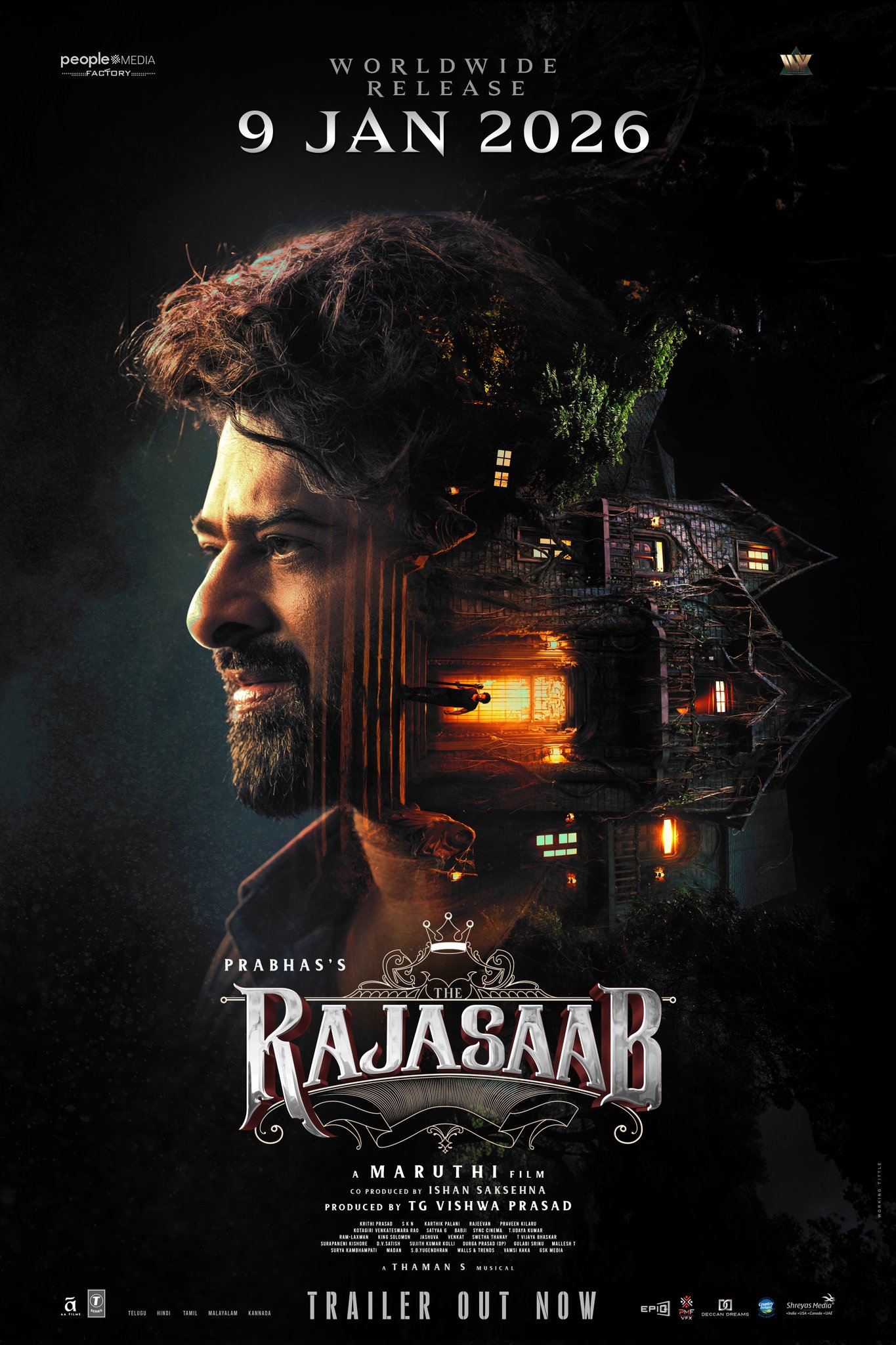 The Raja Saab (2026) Uncut 1080P Ds4K Webrip X265 Hevc Esub [Dual Audio][Hindi 5 1 Telugul 5 1] -Hdhub