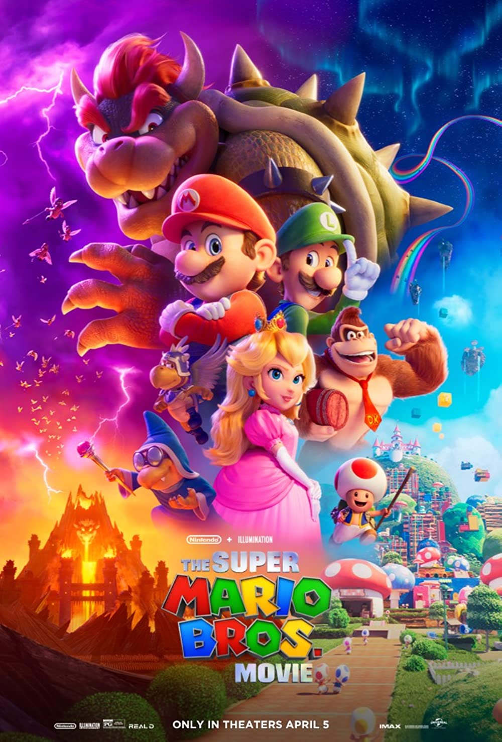 The Super Mario Bros Movie (2023) 1080P Bluray X265 Hevc Esub [Dual Audio][Hindi 5 1 English 5 1] -Mkvc