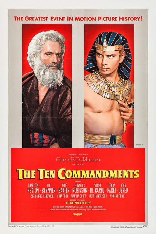 The Ten Commandments (1956) 720P Bluray X264 Esub [Dual Audio][Hindi 2 0 English 5 1] -Mkvc