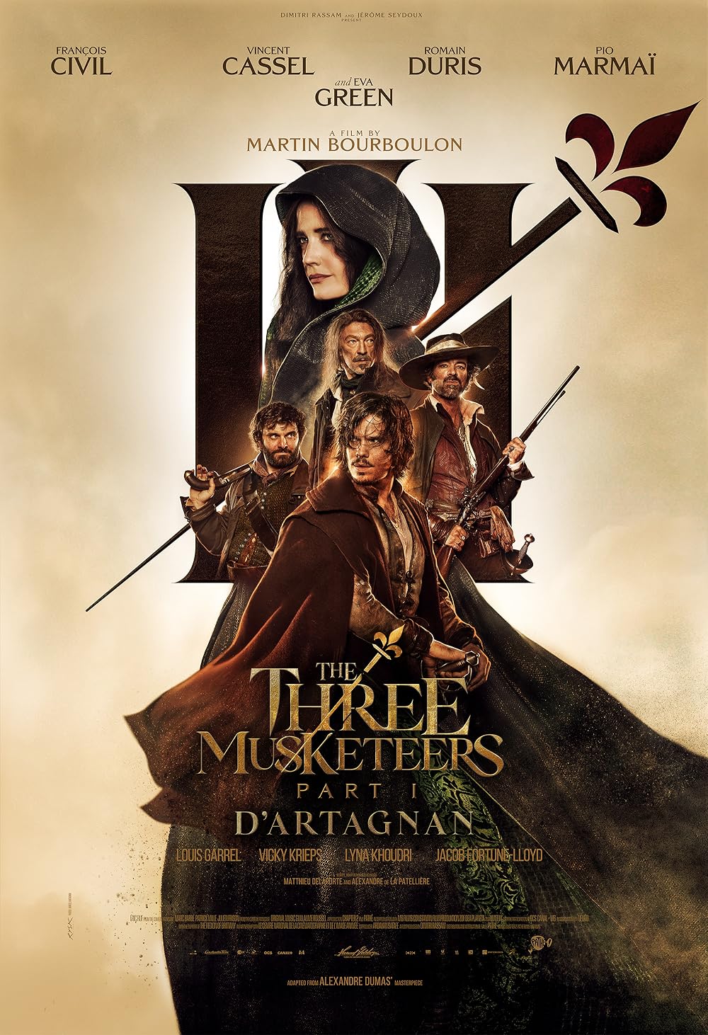 The Three Musketeers Dartagnan 2023 French 1080P Bluray X265 Hevc 10Bit Dd7 1 Esub-Pahe