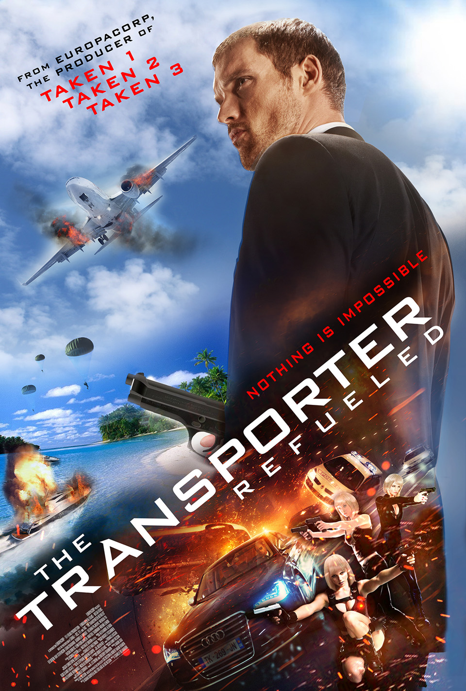 The Transporter Refueled (2015) 720P Bluray X264 Esub [Dual Audio][Hindi 5 1 English 5 1] -Mkvc