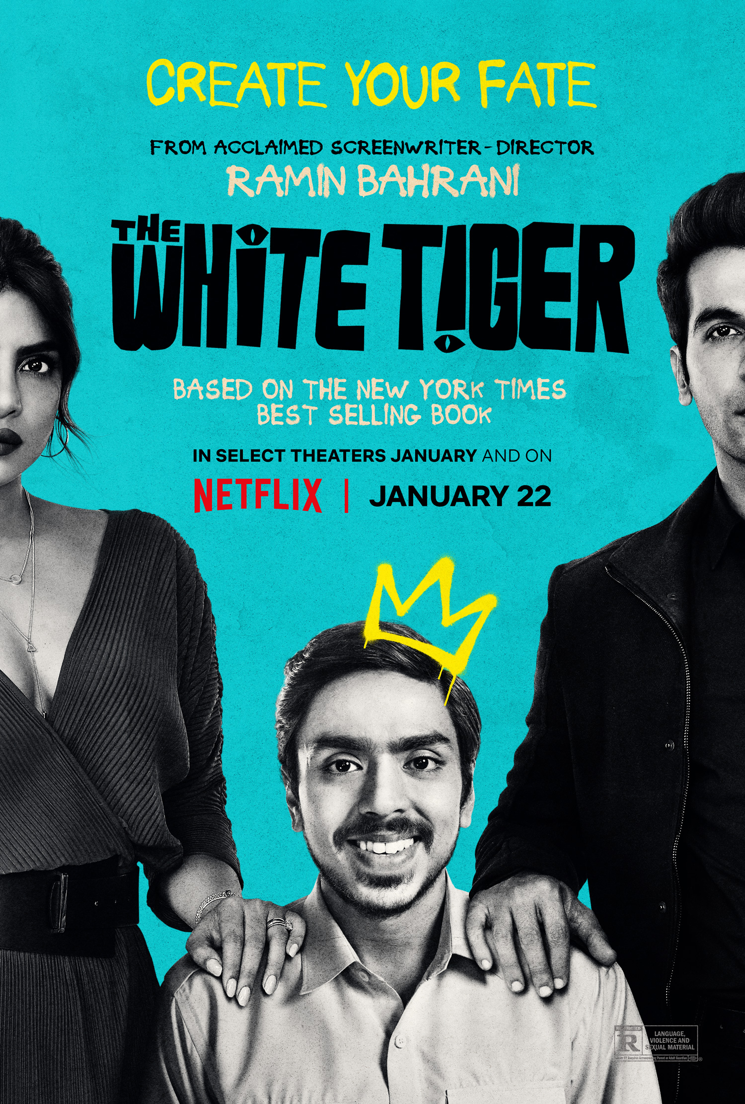 The White Tiger (2021) Hindi 720P Nf Webrip X264 Aac 5 1 Msubs - Mkvcinemas