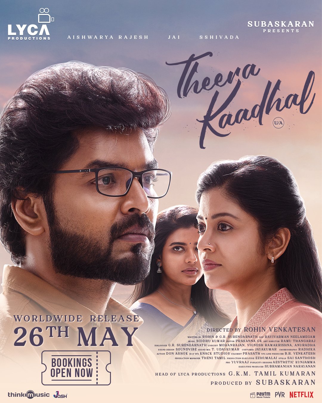 Theera Kaadhal (2023) Tamil 1080P Webrip X265 Hevc 10Bit Dd5 1 Esub -1Tmv