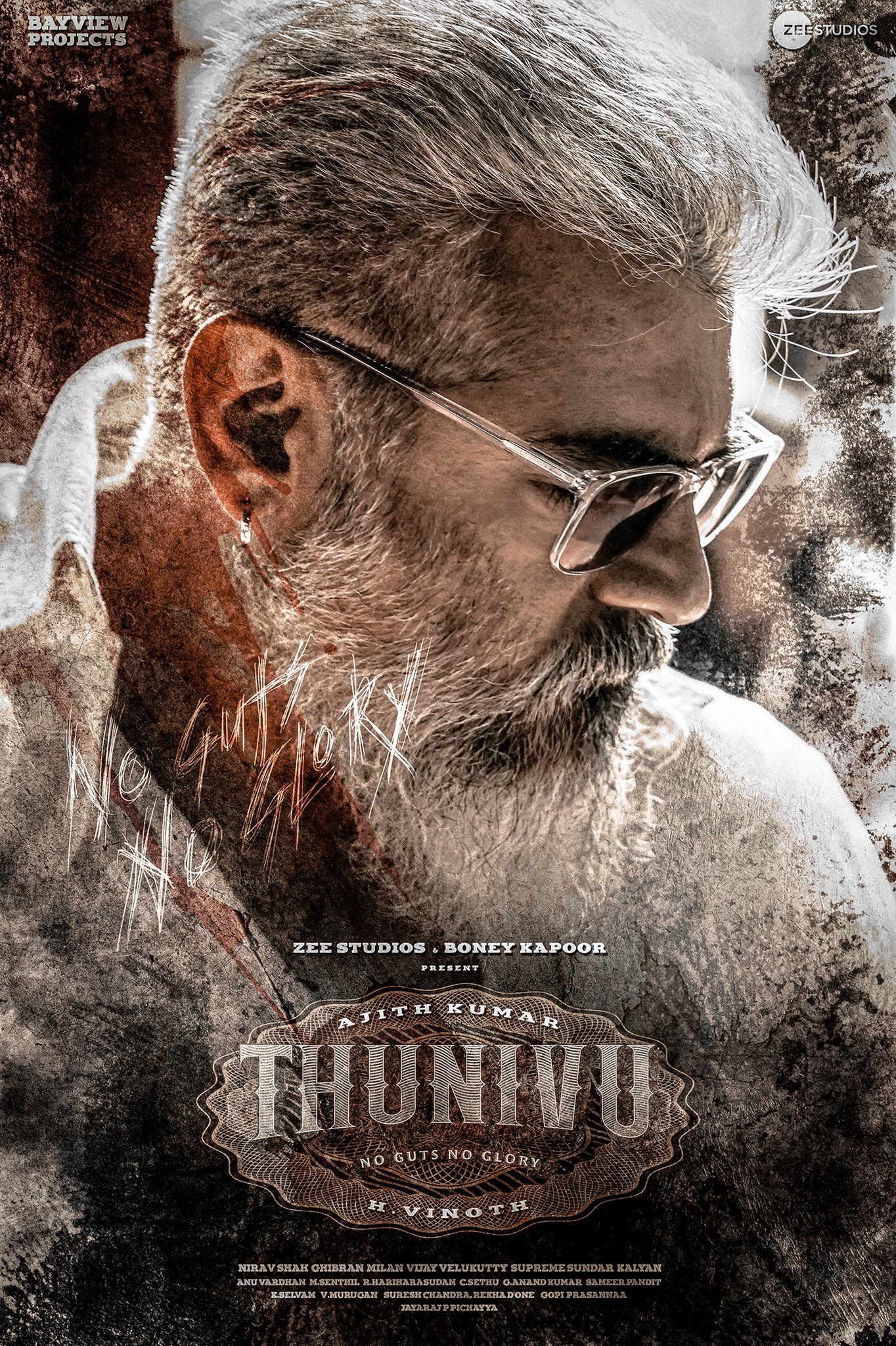 Thunivu (2023) Hindi Dubbed 1080P Nf Webrip X264 Dd5 1 Esub-Downloadhub