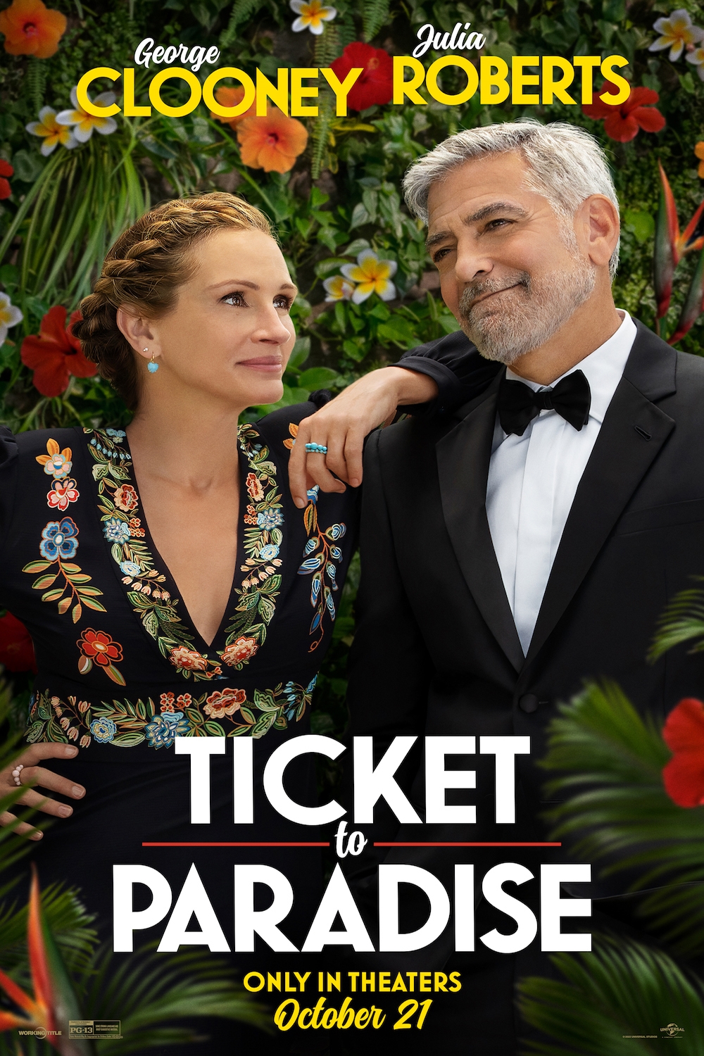 Ticket To Paradise (2022) 720P Bluray X264 Esub [Dual Audio][Hindi 5 1 English 5 1] -Mkvc