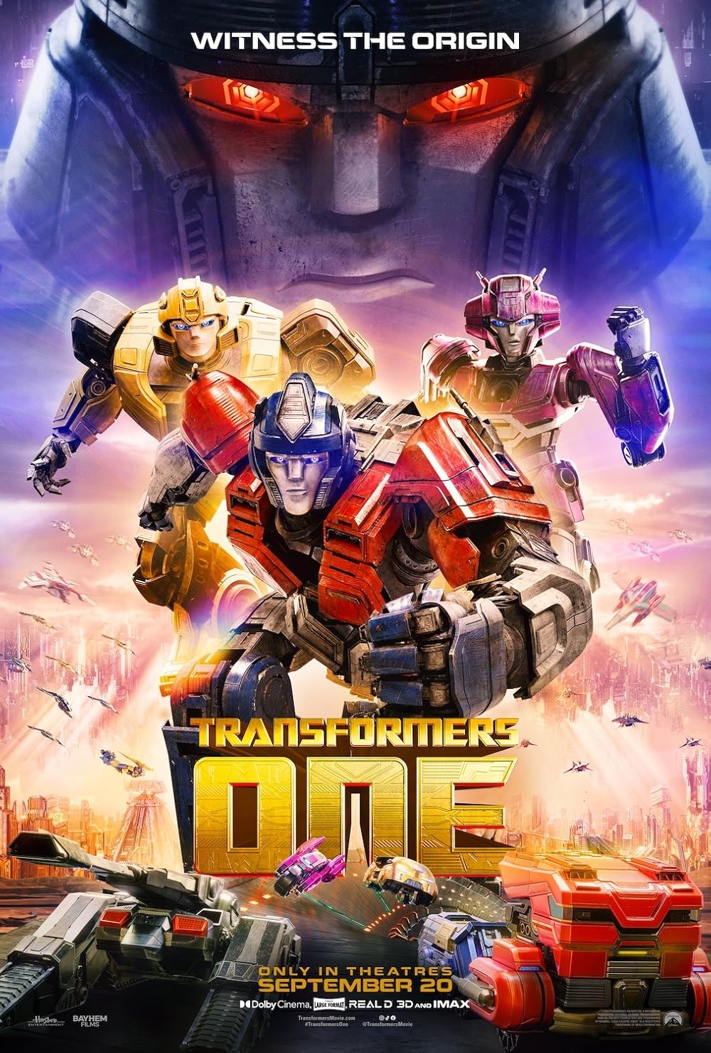 Transformers One (2024) 720P Bluray X264 Esub [Dual Audio][Hindi 5 1 English 5 1] -Mkvc