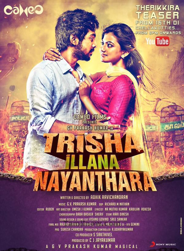 Trisha Illana Nayanthara (2015) 720P Uncut Hdrip X264 [Dual Audio] [Hindi Dd 2 0 - Tamil Dd 2 0]