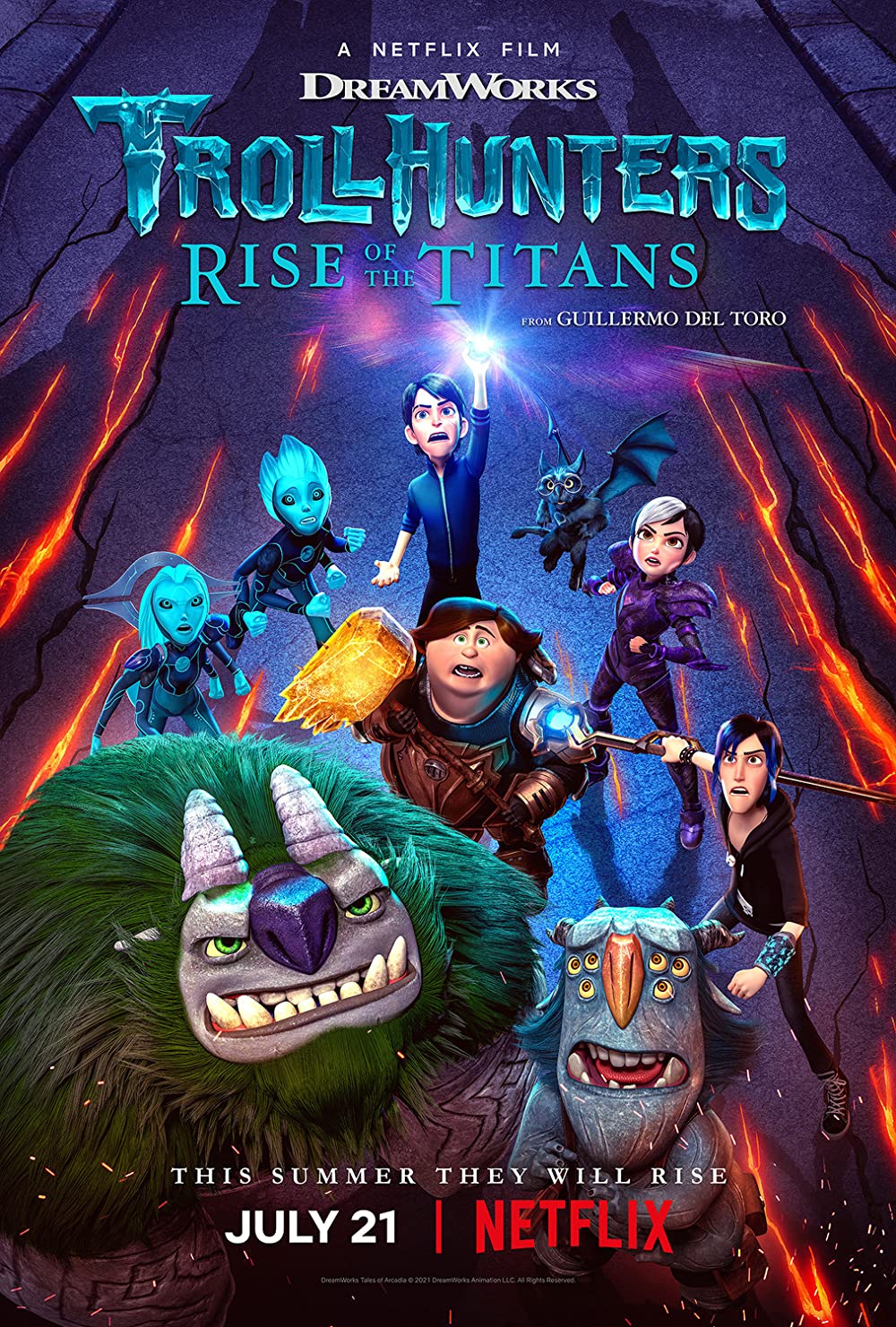 Trollhunters Rise Of The Titans (2021) 720P Nf-Web X264 Msubs [Dual Audio][Hindi 5 1 English 5 1] -Mkvc