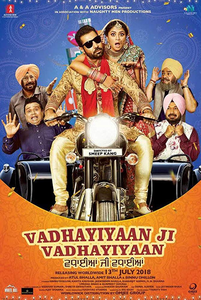 Vadhayiyaan Ji Vadhayiyaan (2018) Punjabi 720P Hdrip X264 Aac Esub - Downloadhub