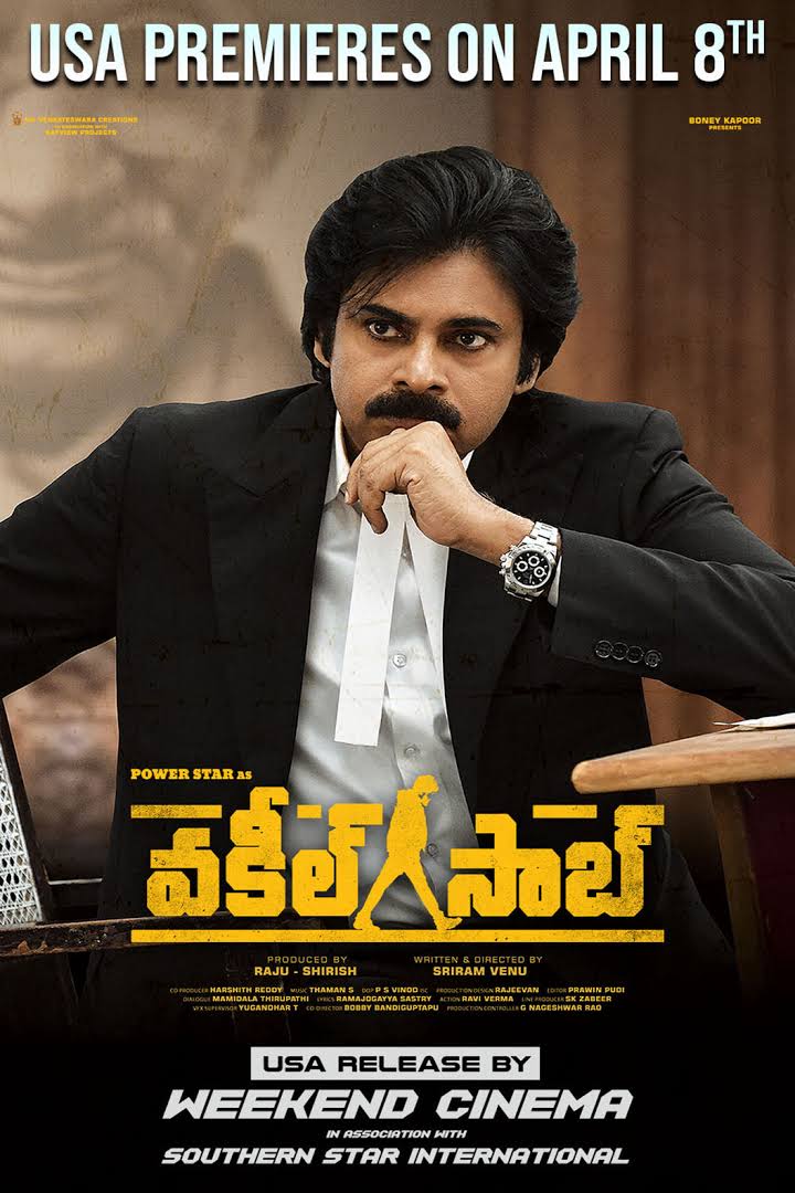 Vakeel Saab (2021) Telugu 720P Hdrip X264 Dd5 1 Esub -1Tmv