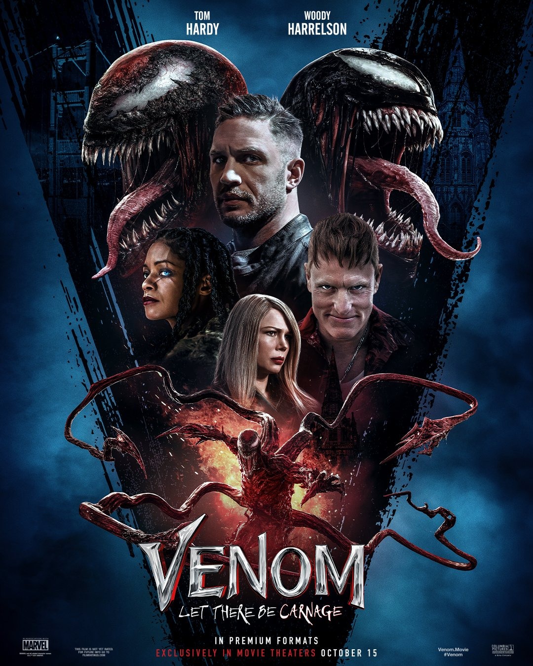 Venom Let There Be Carnage (2021) 1080P Bluray X265 Hevc Esub [Dual Audio][Hindi 5 1 English 5 1] -Olam