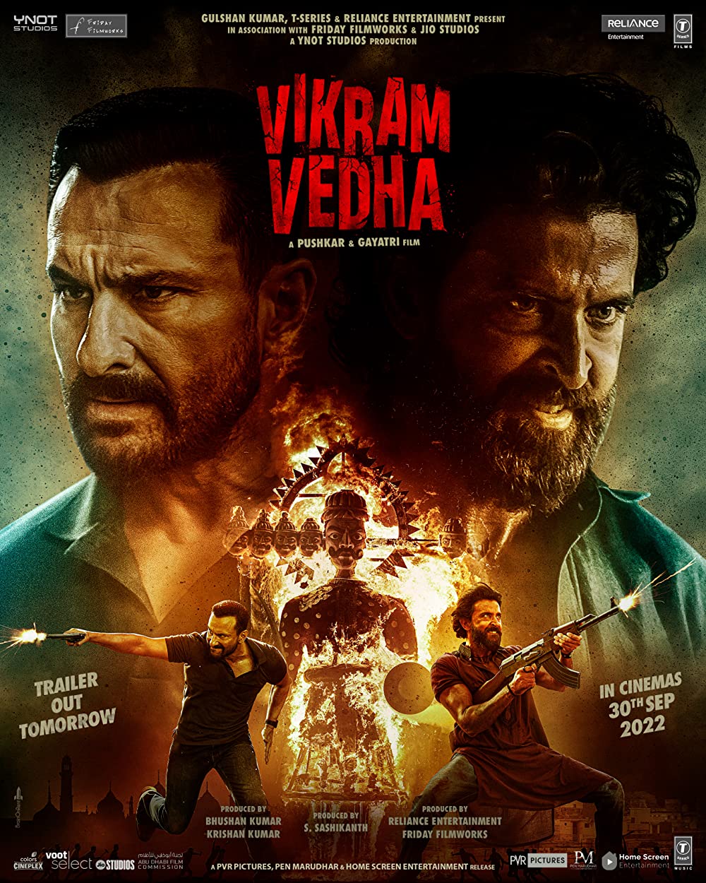 Vikram Vedha (2022) Hindi 1080P Jc Webrip X265 Hevc 10Bit Dd5 1 Esub - Mkvcinemas