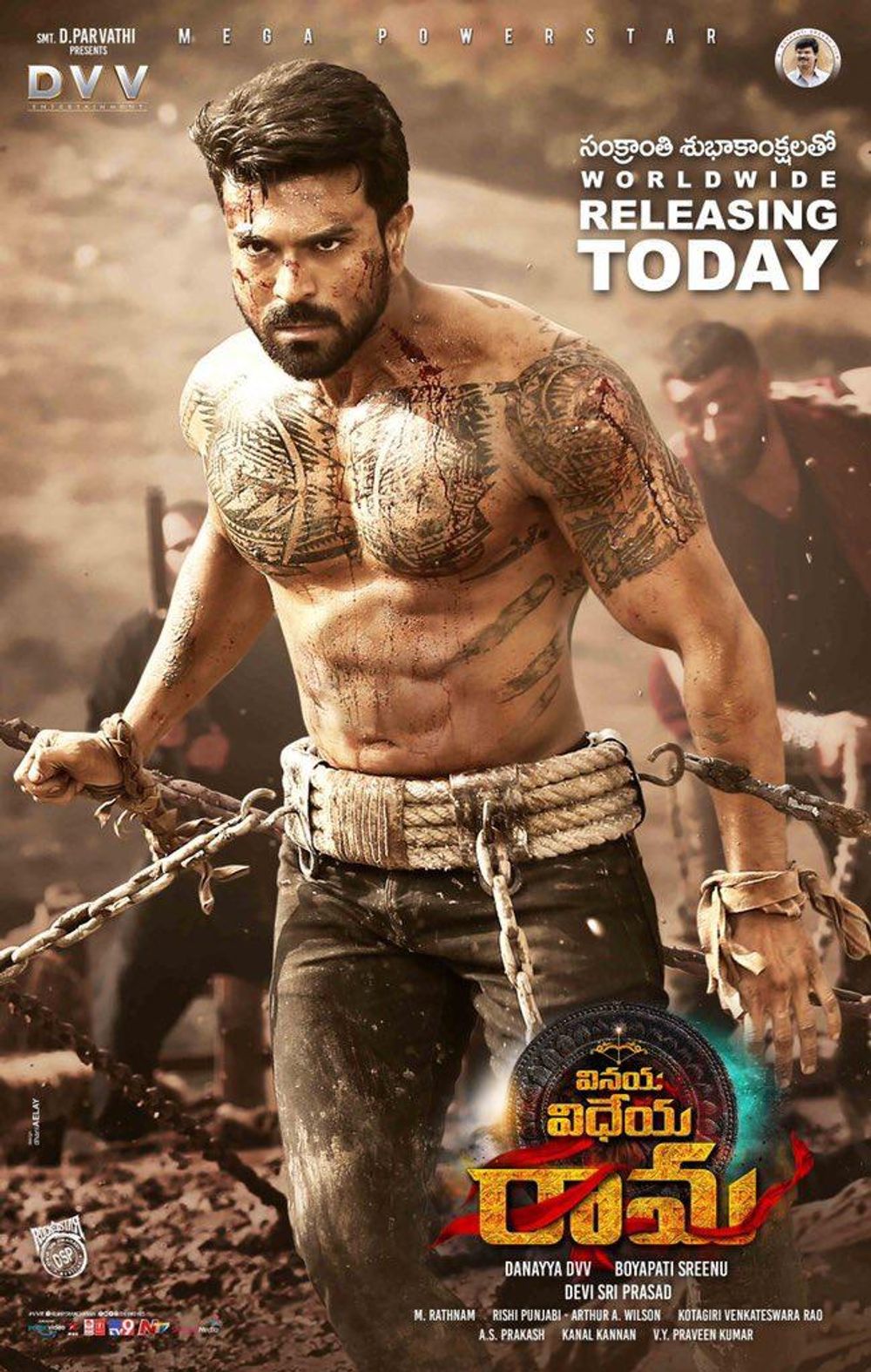 Vinaya Vidheya Rama (2019) Uncut 1080P Amzn Webrip X264 Esub [Dual Audio][Hindi 2 0 Telugu 2 0] -Dlhub
