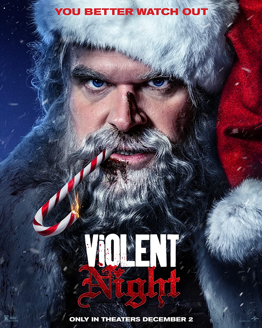 Violent Night (2022) 720P Amzn-Web X264 Esub [Dual Audio][Hindi 5 1 English 5 1] -Mkvc