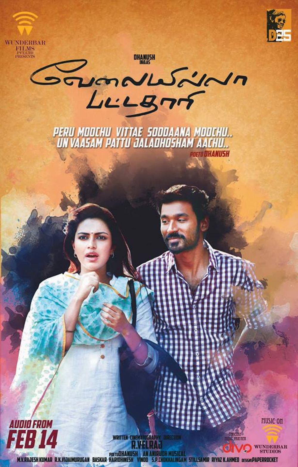 Vip-Velaiyilla Pattathari (2014) Uncut 1080P Webrip X264 Esub [Dual Audio][Hindi 5 1 Tamil 2 0] -Dmv