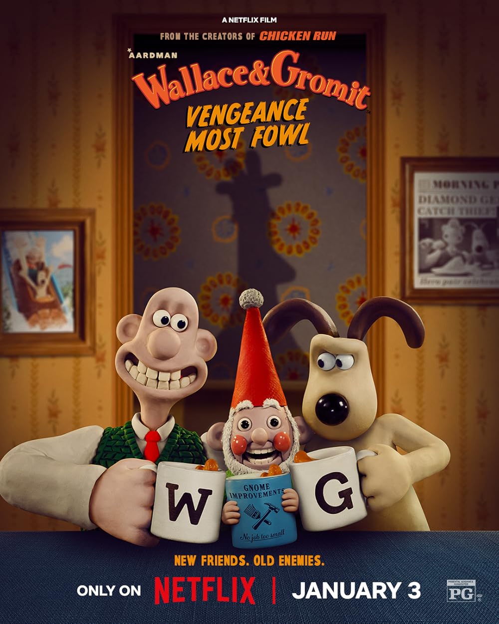 Wallace And Gromit Vengeance Most Fowl (2024) 720P Nf-Web X264 Msubs [Dual Audio][Hindi 5 1 English 5 1] -Mkvc
