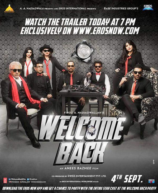 Welcome Back (2015) Hindi 1080P Bluray X264 Dd5 1 Esub - Mkvcinemas