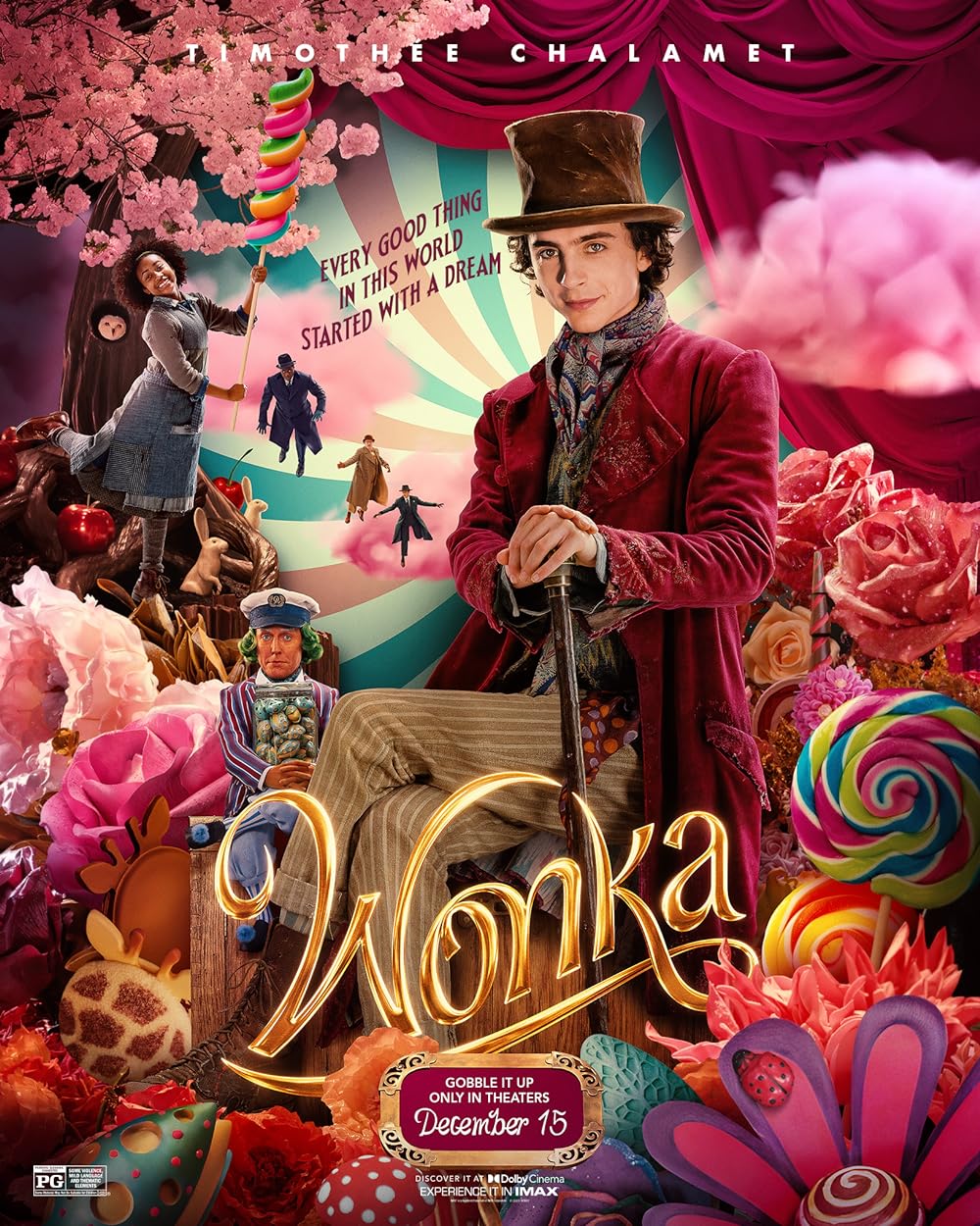 Wonka (2023) 1080P Bluray X265 Hevc Esub [Dual Audio][Hindi 2 0 English 5 1] -Mkvc