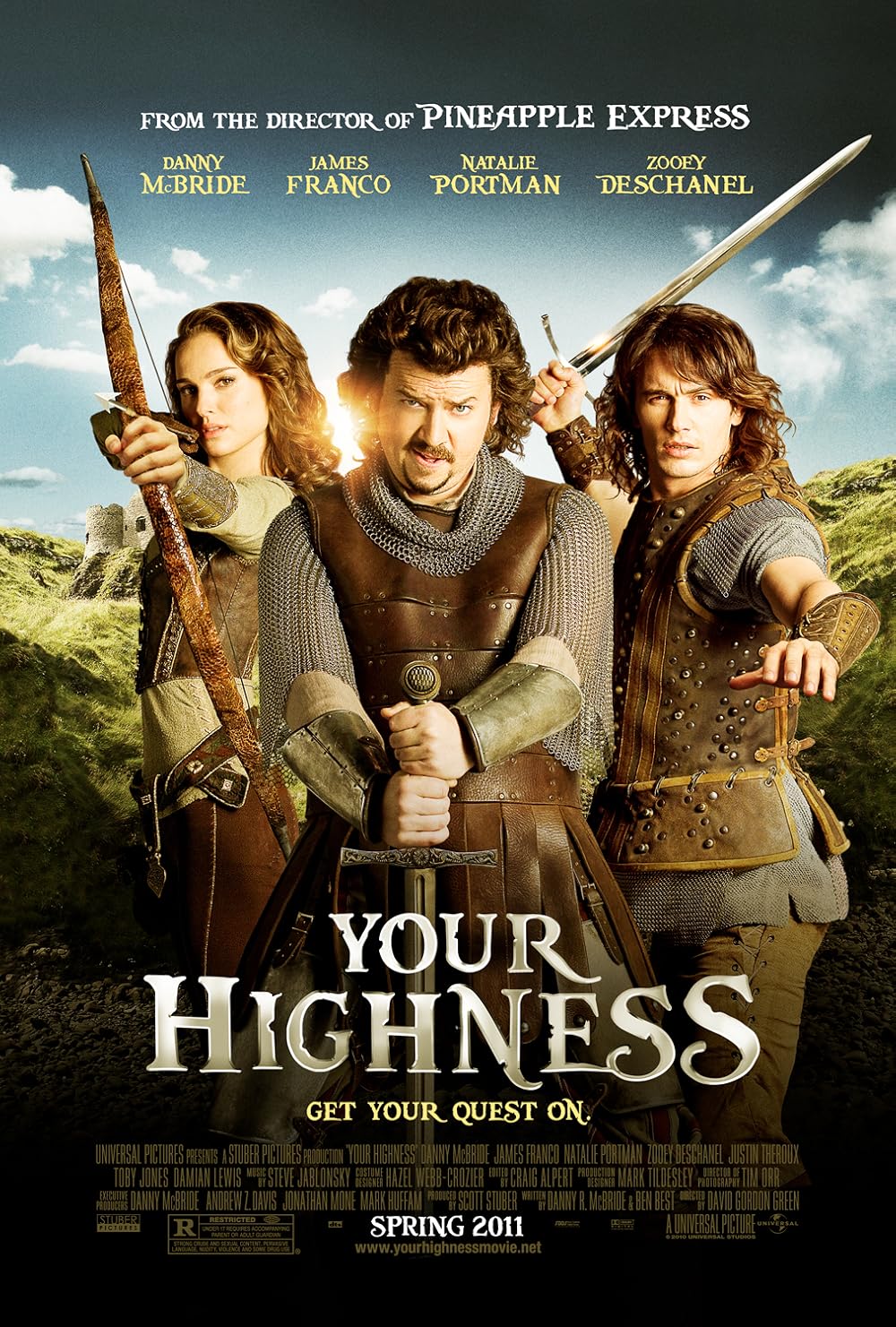 Your Highness (2011) 720P Bluray X264 Esub [Dual Audio][Hindi 2 0 English 5 1] -Desirem