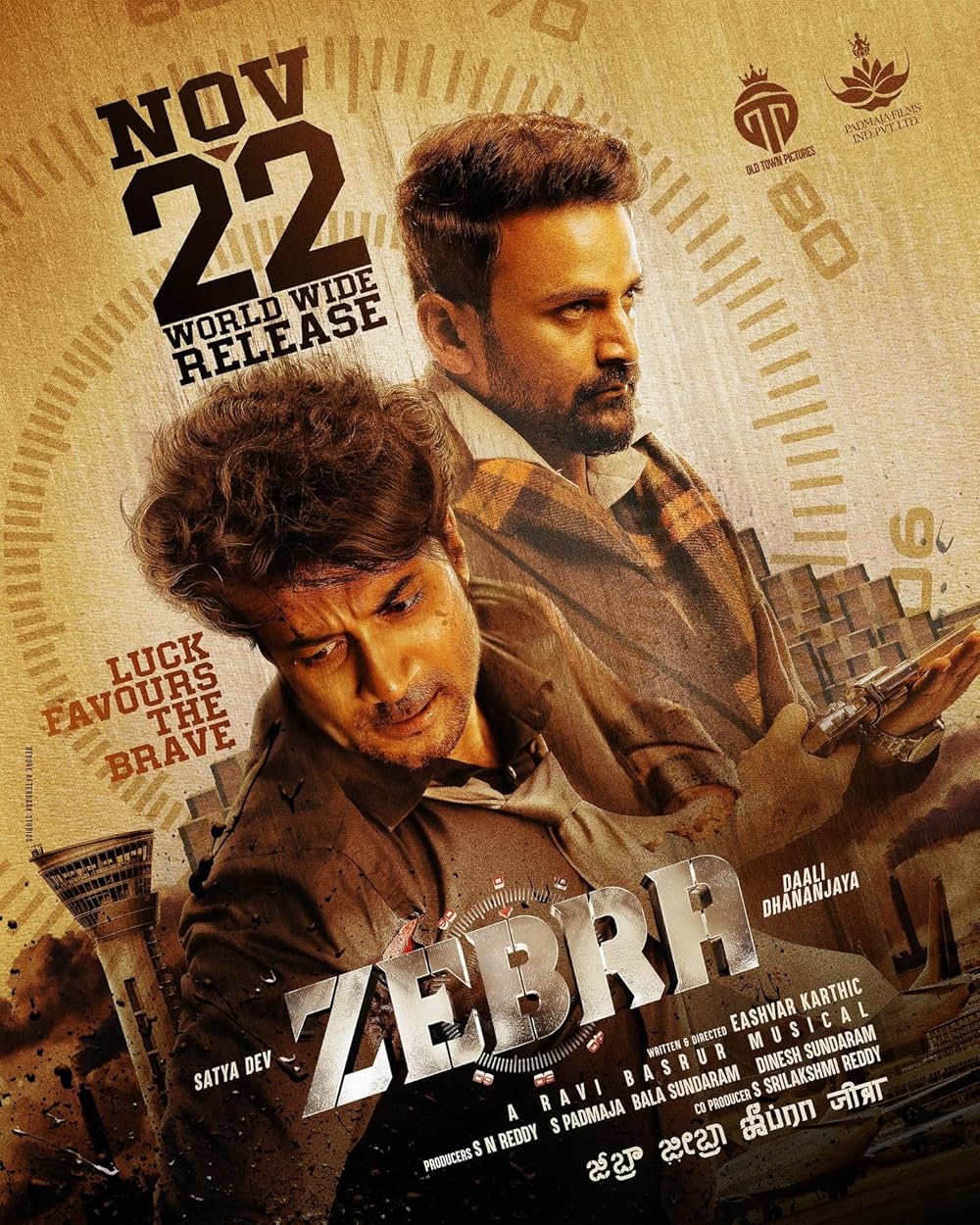 Zebra (2024) Uncut 1080P Ds4K Webrip X265 Hevc Esub [Dual Audio][Hindi 2 0 Telugu 5 1] -Hdhub
